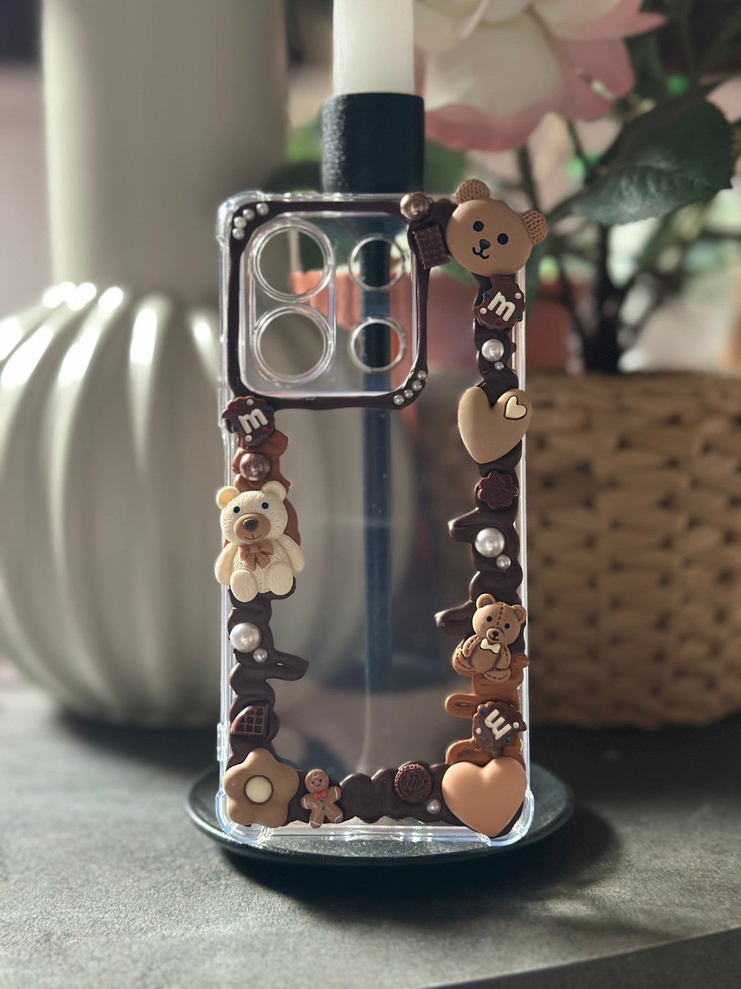 Coque téléphone Marron