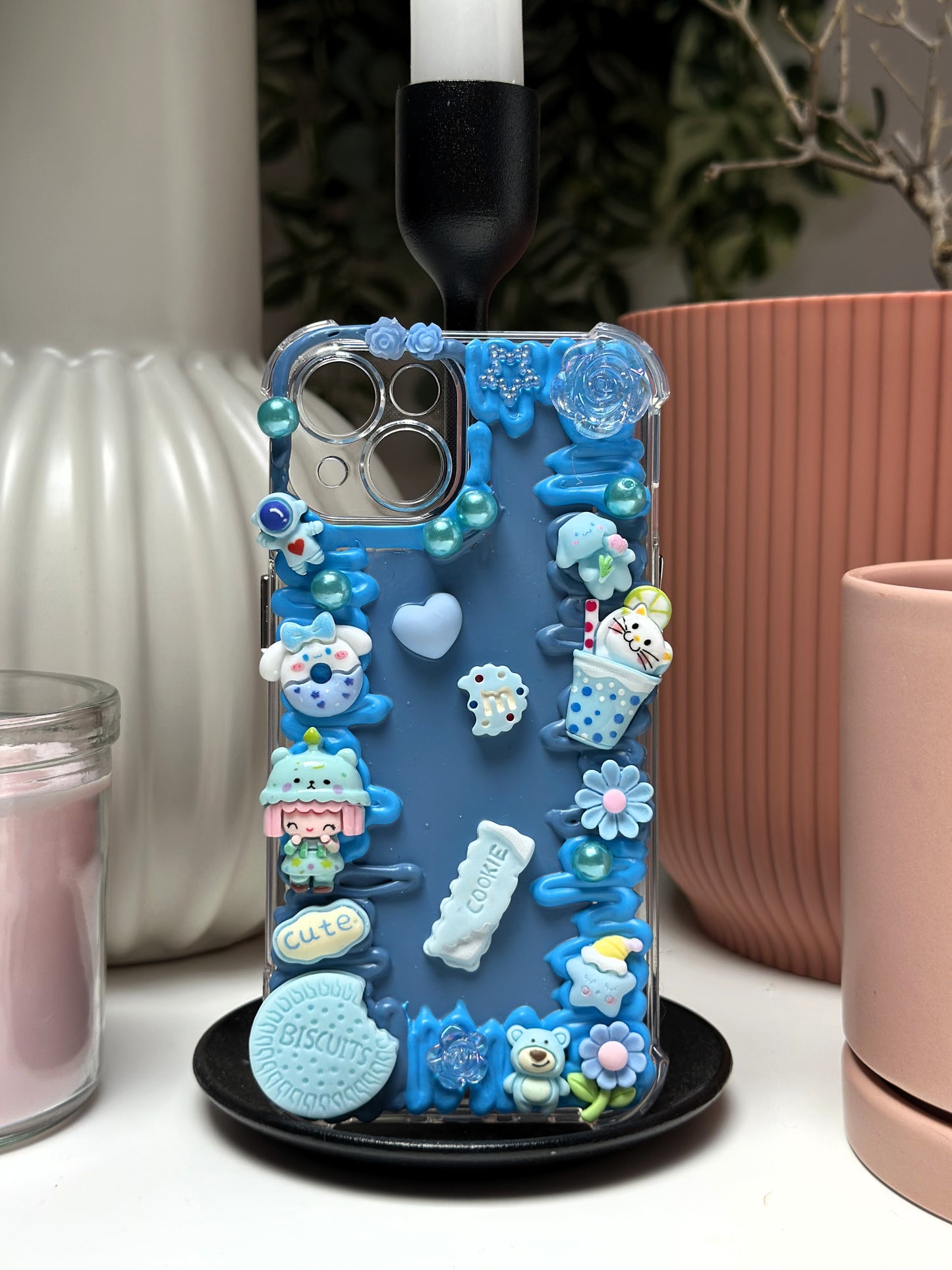 Coque téléphone Bleue
