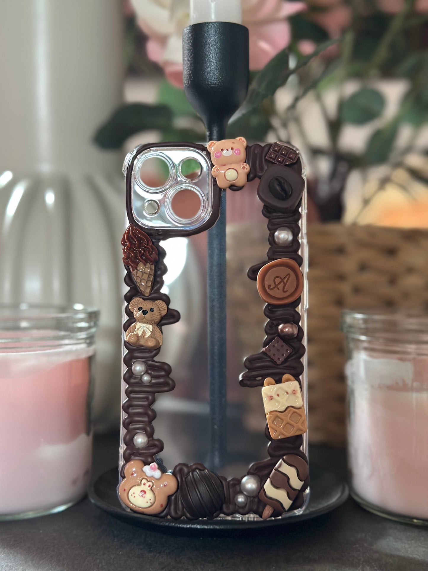 Coque téléphone Marron