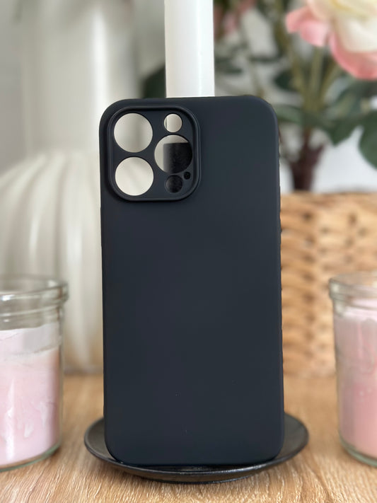 Coque téléphone Mat Noir