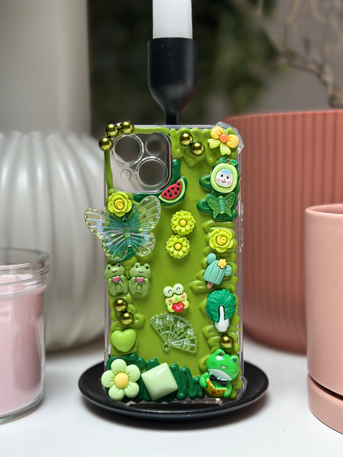 Coque téléphone Verte
