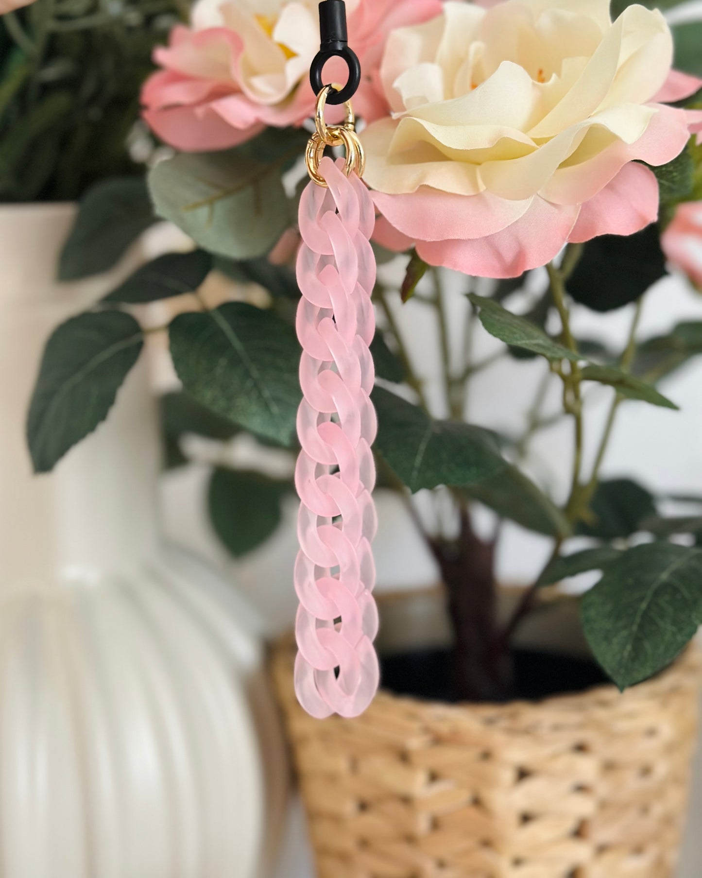 Chaîne de téléphone Chaîne Rose