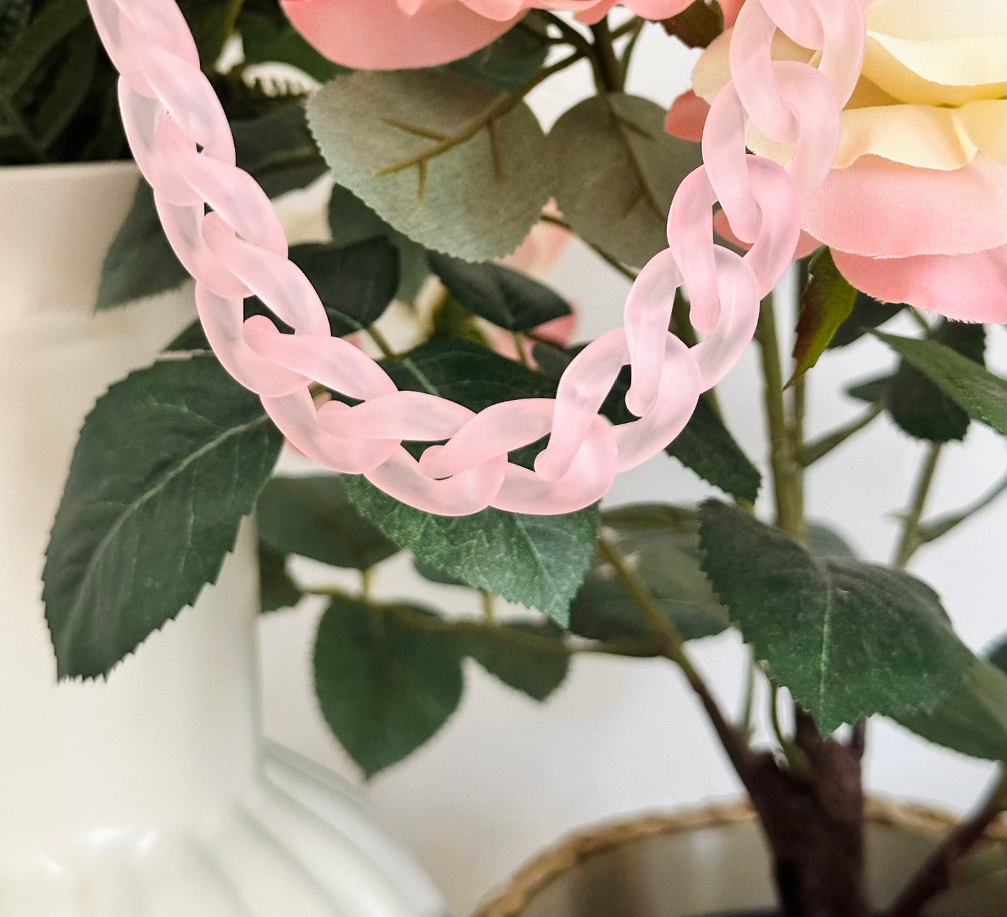 Chaîne de téléphone Chaîne Rose