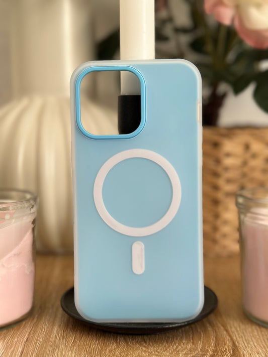 Coque téléphone Magsafe Bleu Pastel