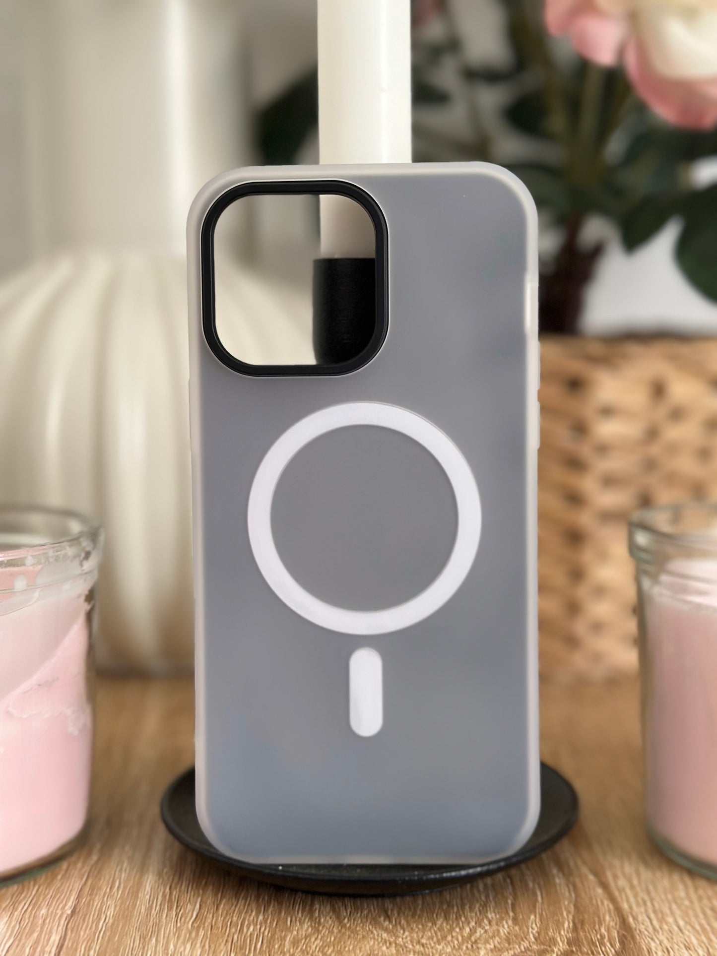 Coque téléphone Magsafe Noir Pastel