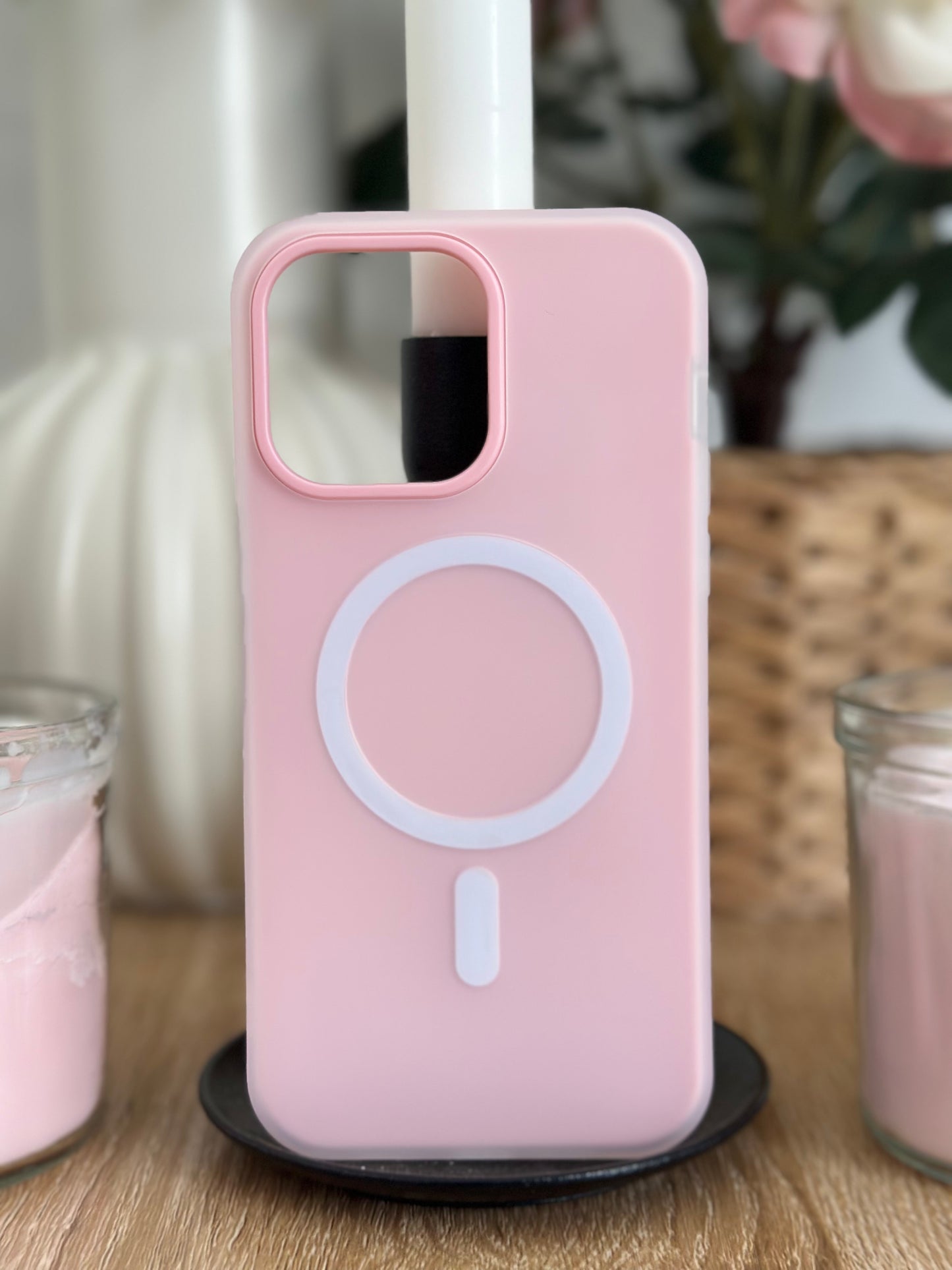 Coque téléphone Magsafe Rose Pastel