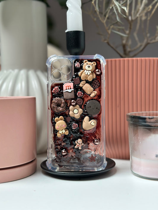 Coque téléphone Transparente Marron