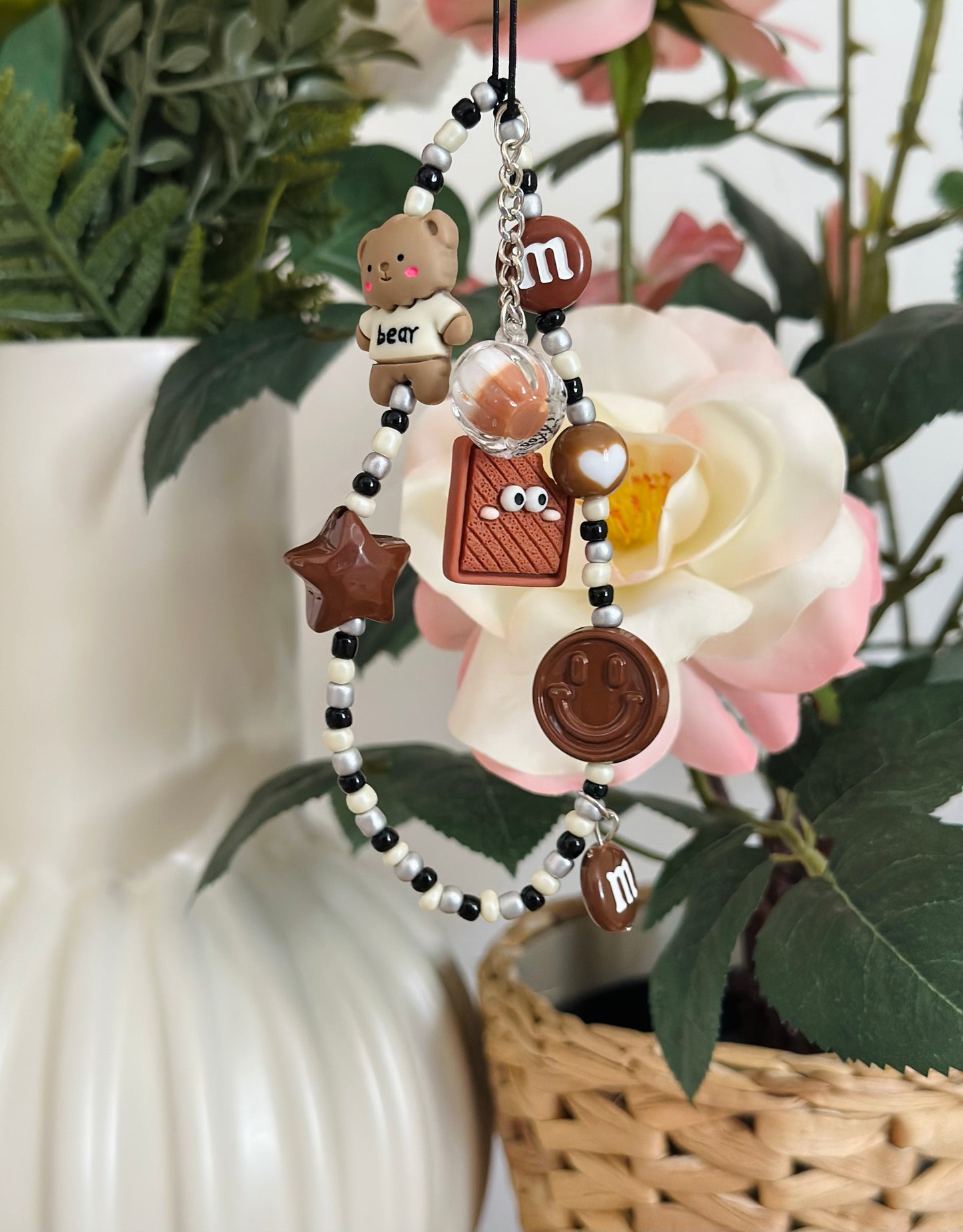 Chaîne de téléphone Marron Chocolat