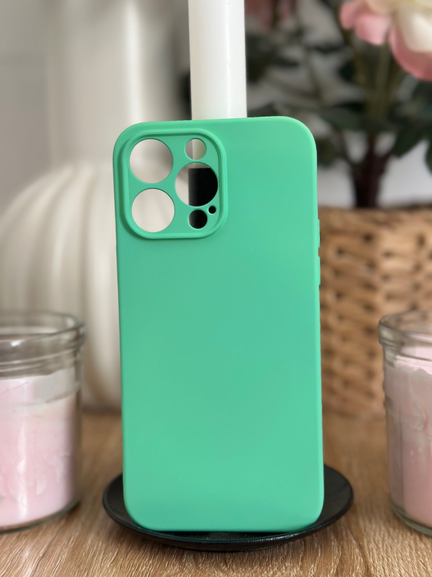 Coque téléphone Mat Verte