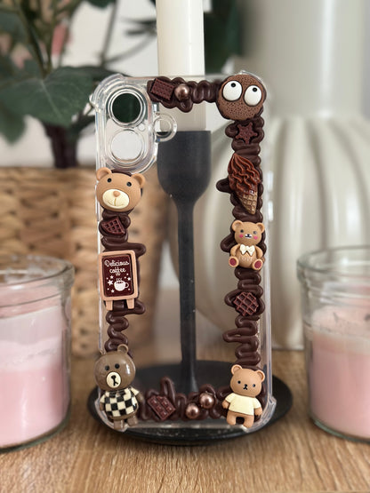 Coque téléphone Marron