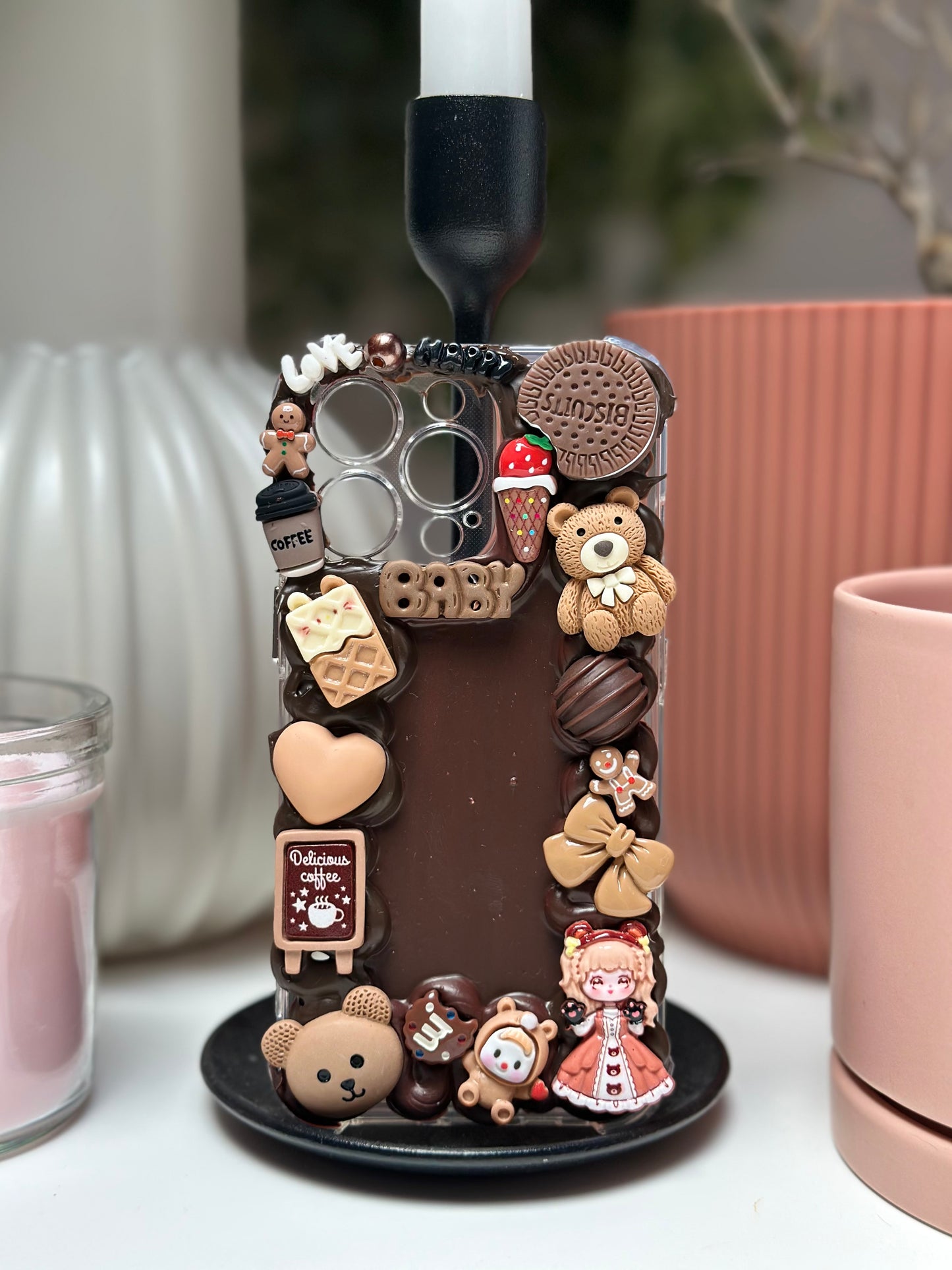 Coque téléphone Marron