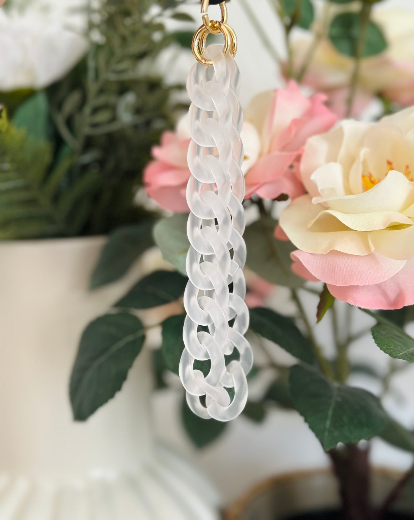 Chaîne de téléphone Chaîne Blanc