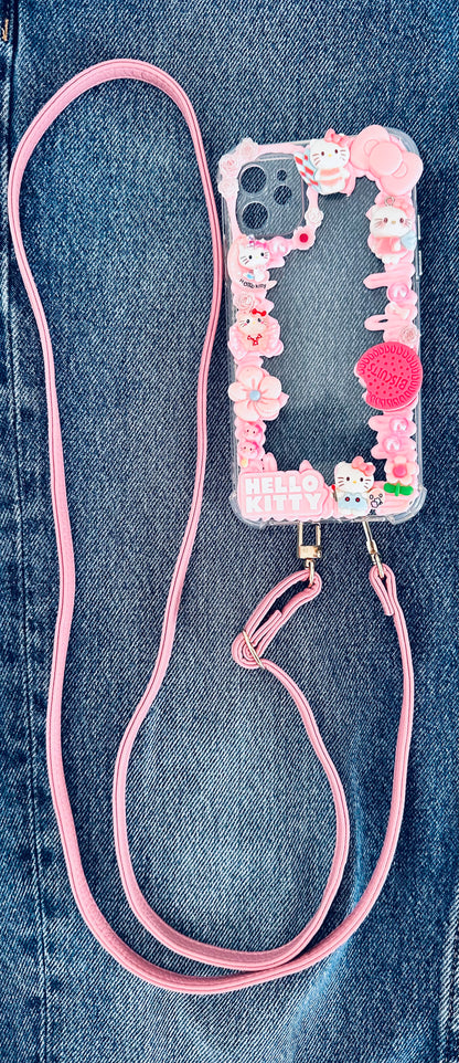 Lanière en Cuir Rose