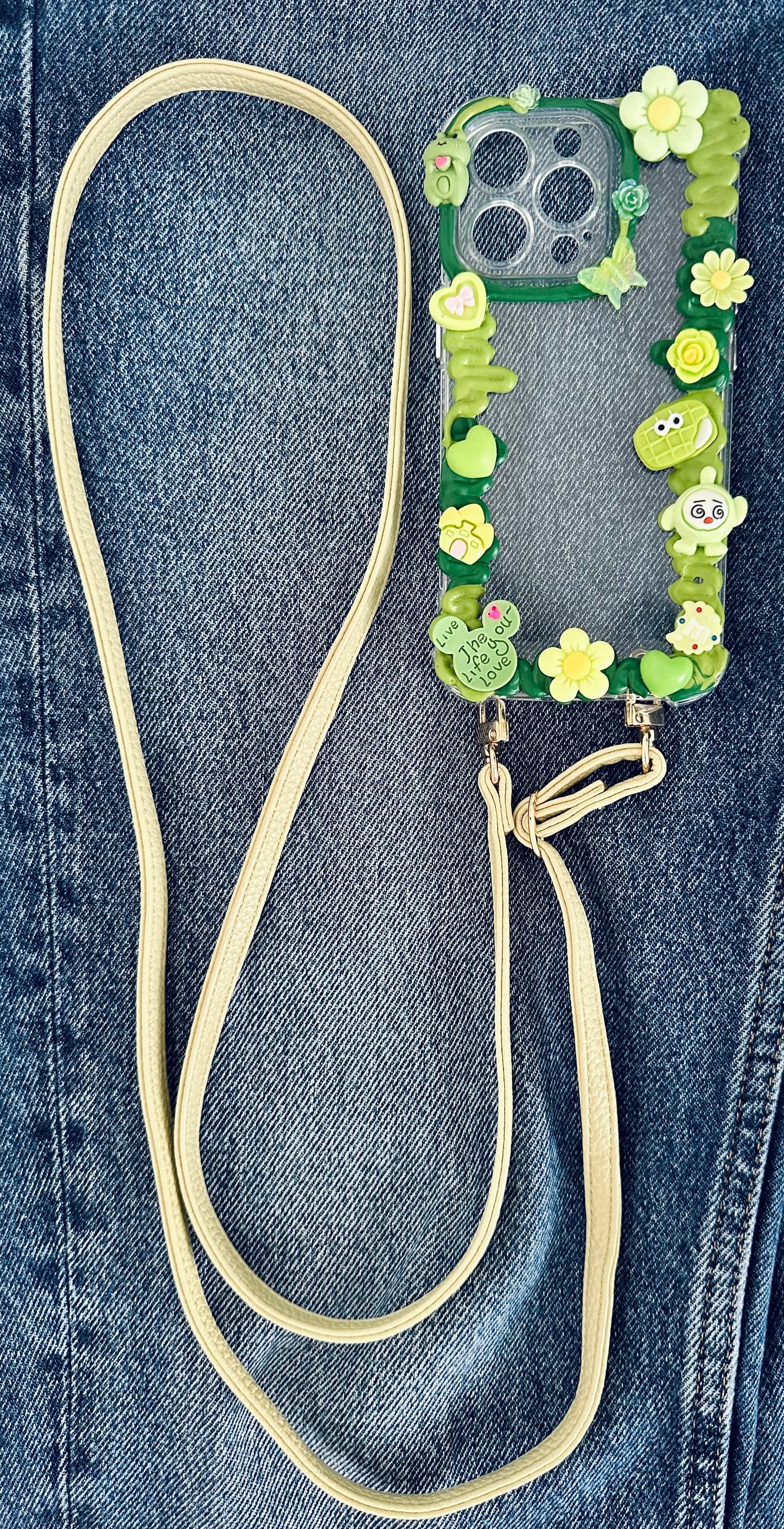 Lanière en Cuir Vert