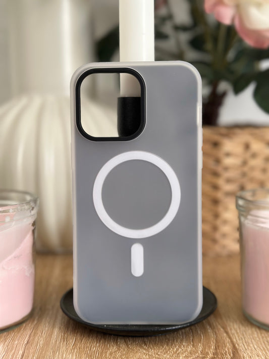 Coque téléphone Magsafe Noir Pastel