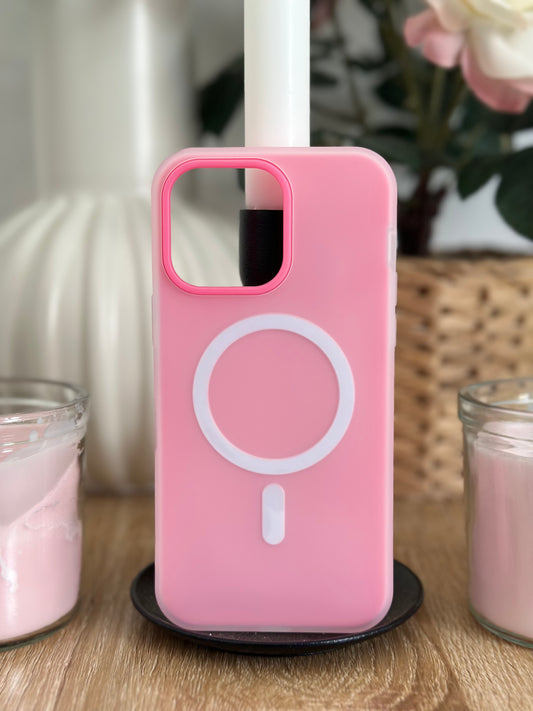 Coque téléphone Magsafe Rose Pastel