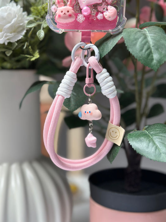 Chaîne de téléphone Kawaii Rose