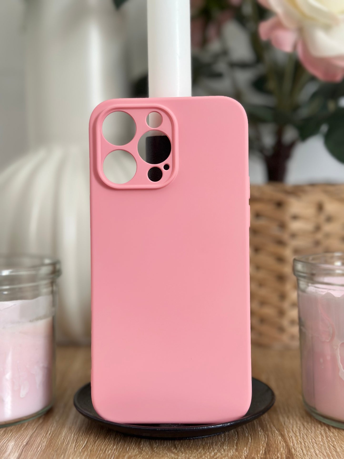 Coque téléphone Mat Rose