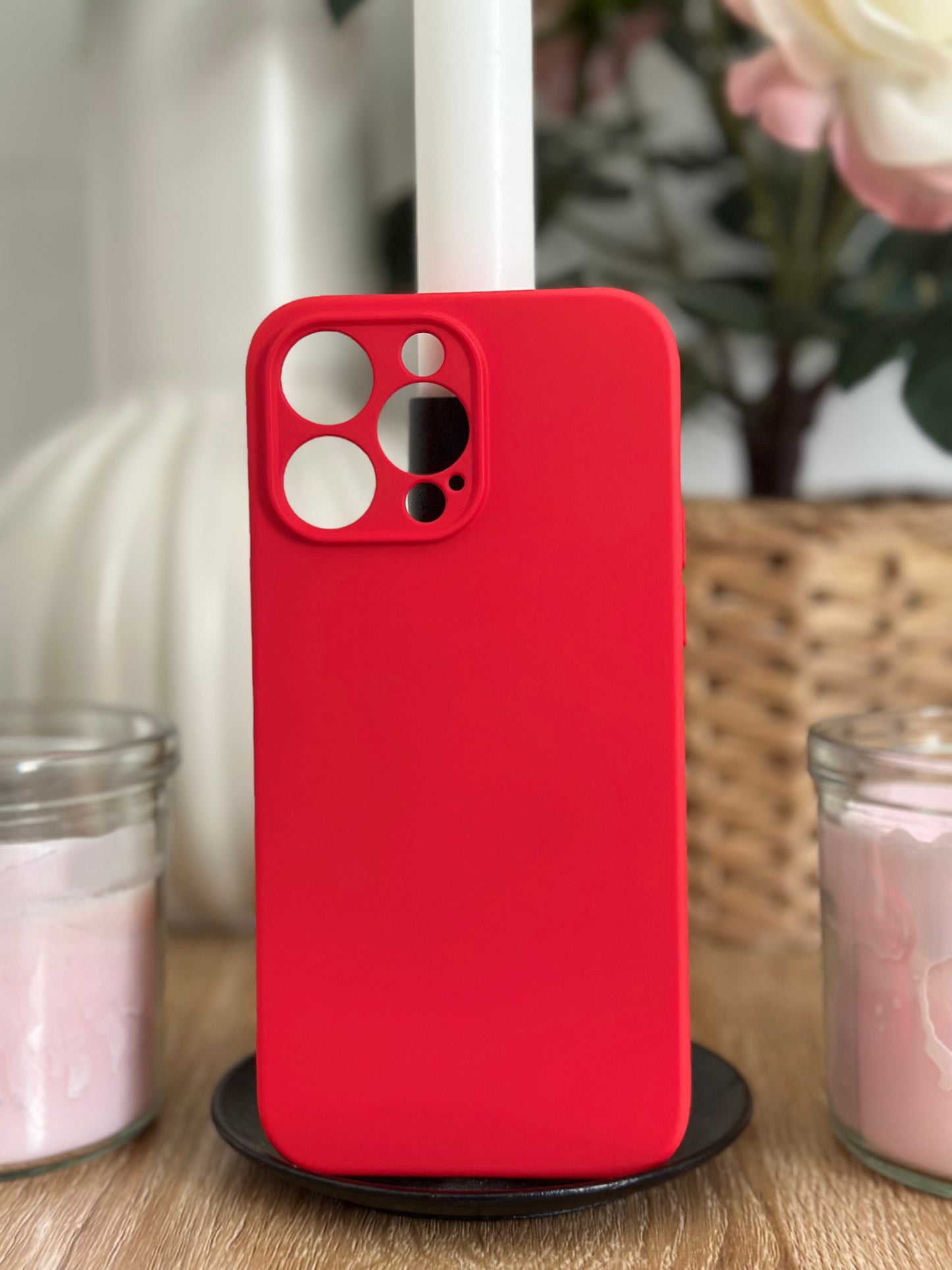 Coque téléphone Mat Rouge