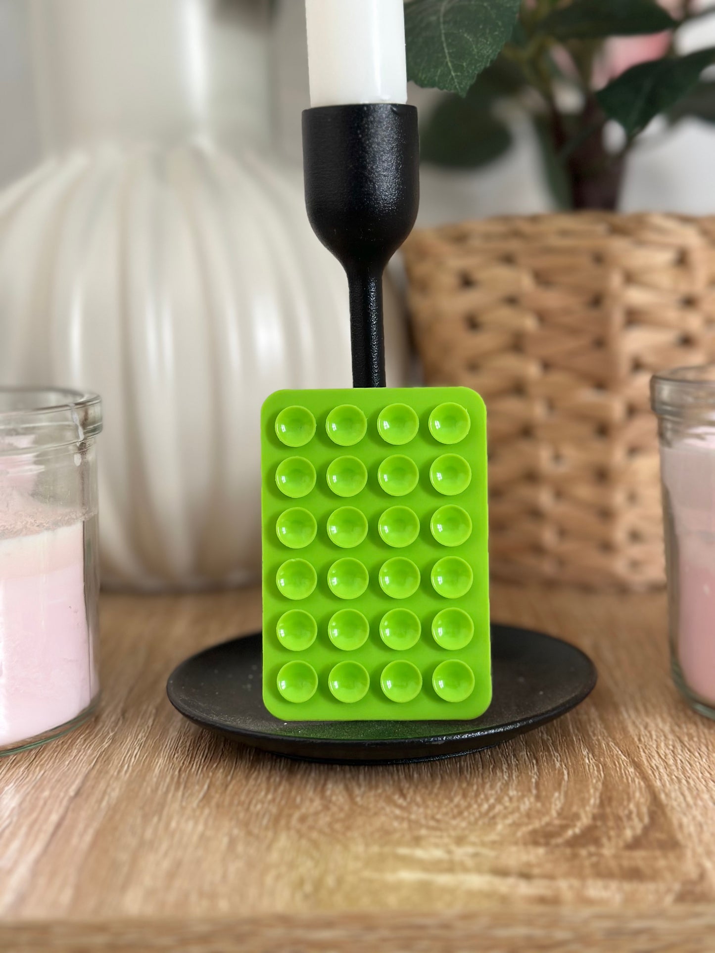 Ventouse téléphone Vert