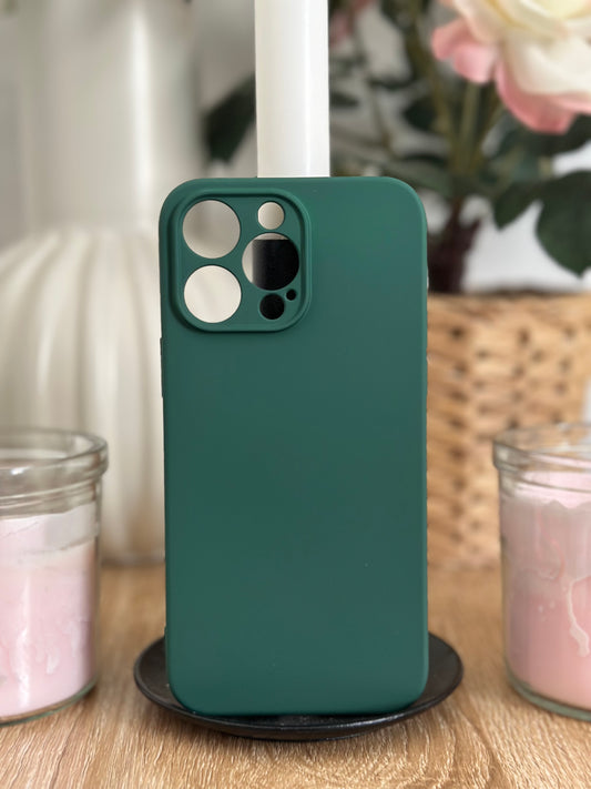 Coque téléphone Mat Vert Foncé